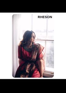 Super classy Indo Western saree jumpsuit.