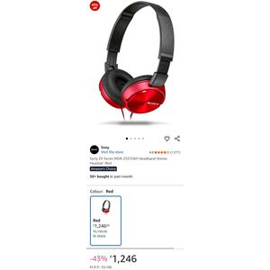 🔥Sony MDR-ZX310AP Headset with Mic