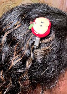 Cute Apple Slice Hair Clips