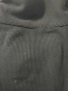Black Collared Crop Top