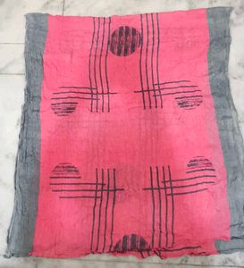 2 Dupatta Combo – Red Ethnic + Pink Printed Dupatt