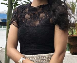 Black Lace Top