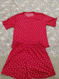 Medium size Red Polka Dot Pajama Set
