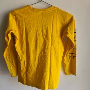Yellow Minnie Mouse Long Sleeve T-Shirt