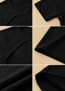 BLACK ASYMMETRIC NECKLINE SHORT SLEEVE MIDI DRESS