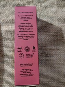 mCaffeine Clear Glow Sunscreen SPF 50 PA++++