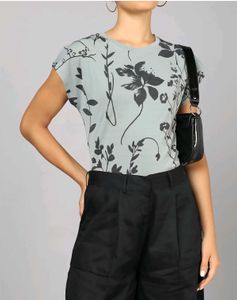 Shein Floral Print Tee top