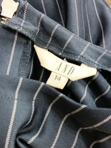 Navy Blue Striped Dress (Women)