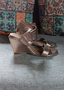 Stylish Rose Gold Strappy Heels