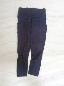 Elegant Navy Blue Slim Fit Pants