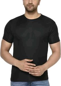 Men Solid Round Neck T shirt Pack Of 1
