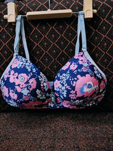 Floral Print Padded Bra