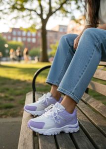 Cute Lavender Sneakers