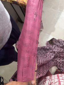 Beautiful Pink Embroidered Blouse with saree