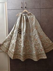 Beige Lehenga Choli Set