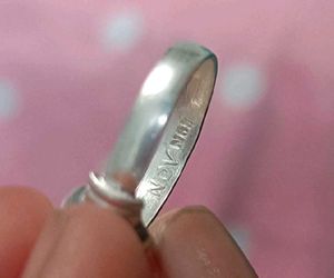 pure silver pearl ring
