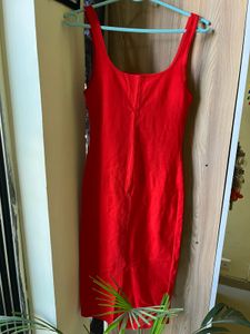 VALENTINES SALE ZARA Red Bodycon Dress