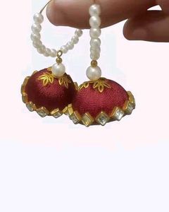 Silk Thread Jhumka Earrings