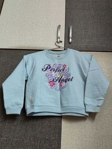Light Blue "Perfect Angel" Graphic Sweatshirt