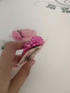 Floral Mini Hat Hair Clip
