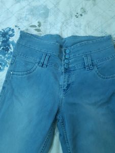 High Waisted Denim Jeans