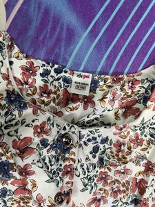 Charming Floral Printed frock with Belt