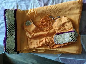 Saree In Heavy Border