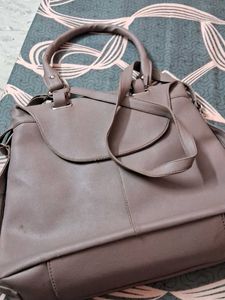 Stylish Taupe Handbag