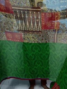 Bohemian Patchwork Saree