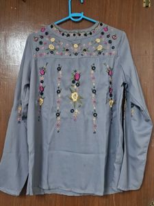 Floral Embroidered Blouse
