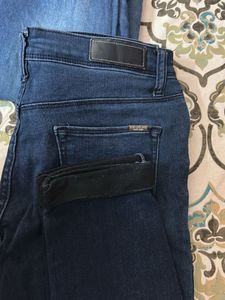 2 Blue Denim Jeans - Classic Pocket Detail- kraus