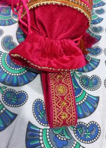 Customized magenta pink Potli bag