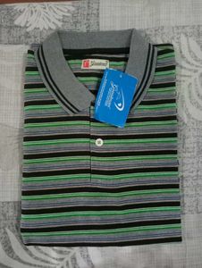 Men's Striped Polo T-Shirt..