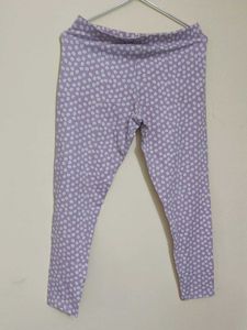 Purple Floral Leggings