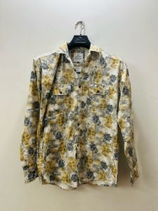 Men's Double Pocket Printed Shirt