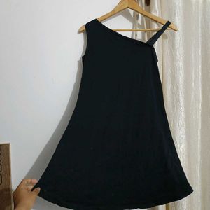 Black One Shoulder Mini Dress