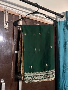 green garara frock set