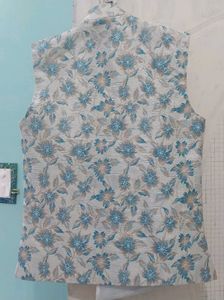 Floral Nehru Jacket along with kurta pajama