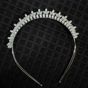 silver-tone crystal hairband.