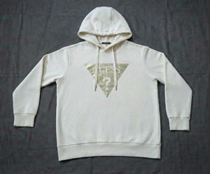 GUESS Logo Hoodie – Off White