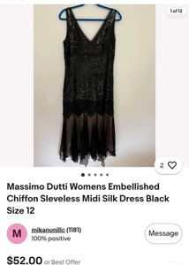 Sparkling Black Sequin Maxi Dress