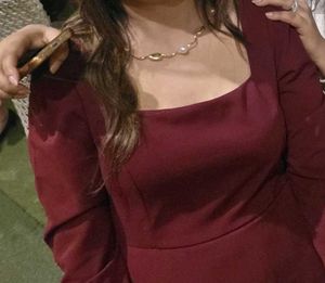 Maroon Ethnic Gown