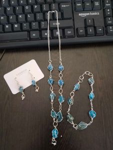 Bohemian Blue Gemstone Jewelry Set