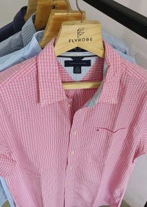 Tommy Hilfiger Men's Pink Gingham Shirt