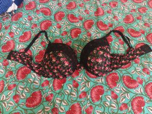Floral Print Padded Bra