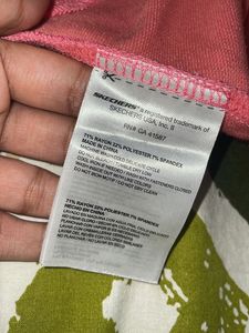 Skechers Pink Knot-Front T-Shirt