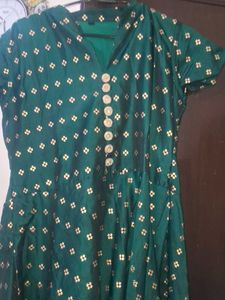 Emerald Green Printed Kurta