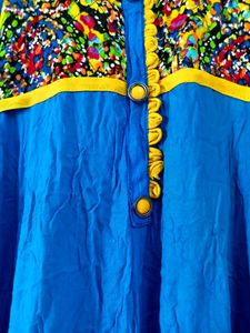 Elegant Royal Blue 💙 Flared Anarkali Kurta