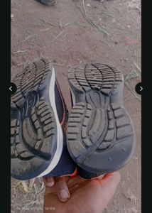 WZITAK Men's Black &amp; Orange Sports Shoes