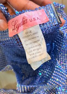 Sparkling Blue Rhinestone bralette